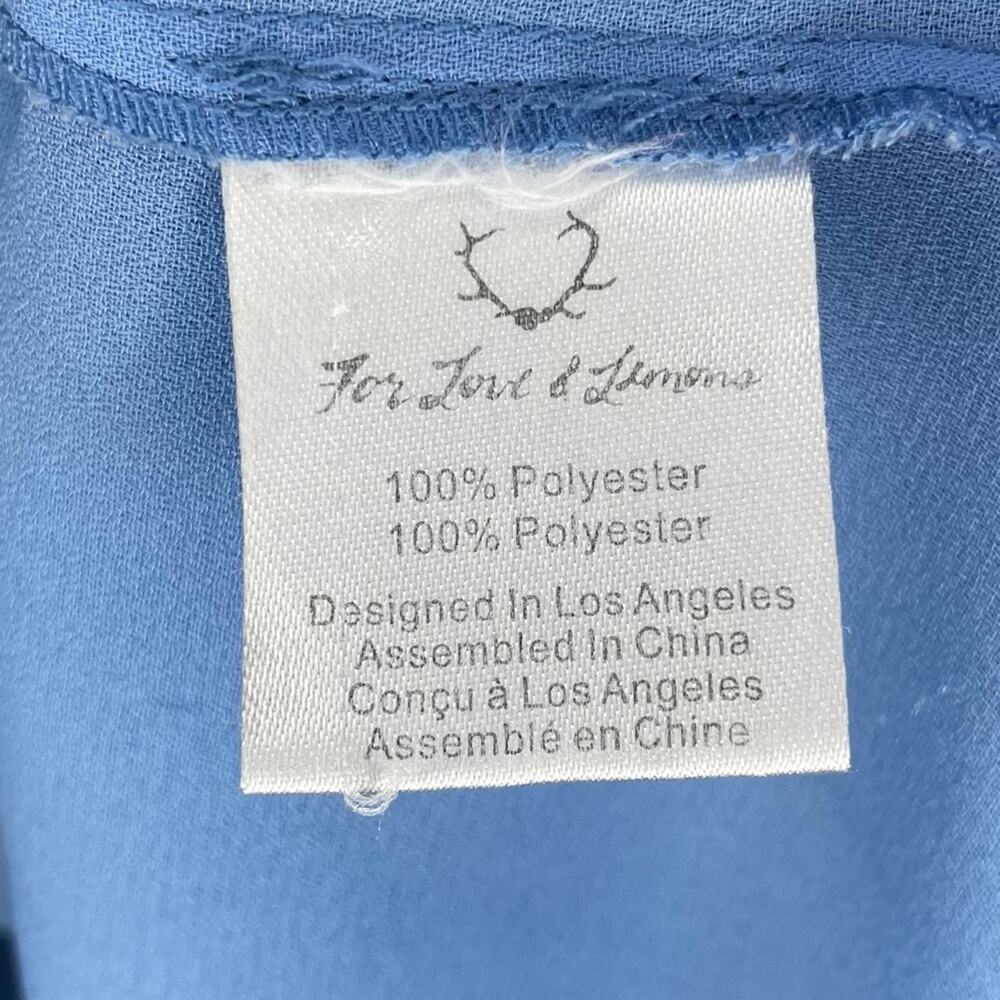 For Love & Lemons Sicily Off Shoulder Top in Deep Blue Sea Size XS - Picture 6 of 8